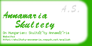 annamaria skultety business card